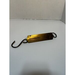 Vintage Morton & Bremner NY Spring Balanced Warranted 24 lb Hanging Scale